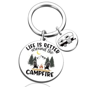 UVIBEW Camper Keychain Camper Accessories Rv Gifts for Women Men Camping Gifts…