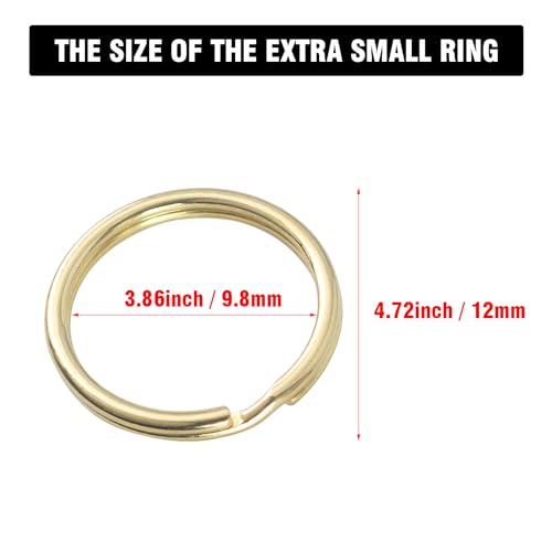 UpLook Nylon & Leather Key Chain, Striped Lanyard Keychain with 3 Key… - Image 4