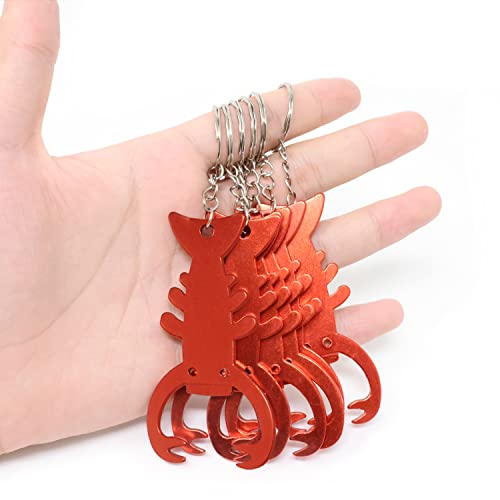 Honbay 6PCS Lobster Bottle Opener Keychain Aluminum Alloy Beer Bottle Opener Party… - Image 5
