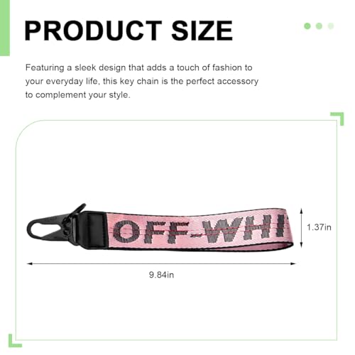 DXNQ Car Keychain, Fabric Keychain Wrist Lanyard, Key Ring for Cars Keys… - Image 2