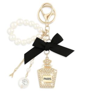 MyfavoriteK Perfume Keychain for Women Elegant Chic Key Chain Charm for Purse…