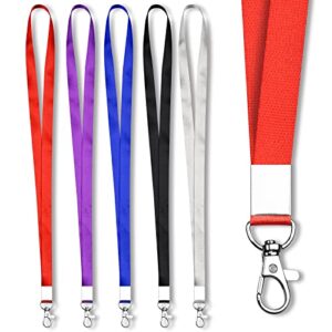 Mcyye 5 PCS Badge Lanyards with Clip for Keys & ID Badges,…