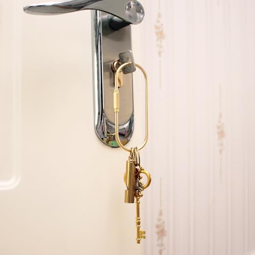 CMVFYL Gold Brass Key Rings, Purse Bag Charms for Handbags, Screw Lock… - Image 6