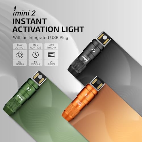 OLIGHT IMINI 2 EDC Rechargeable Keychain Flashlight, 50 Lumens Compact and Portable… - Image 2