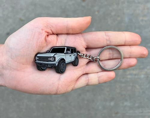 FOUR WHEEL BEAST Bronco Keychain Accessories 2023 4 door key chain Fob… - Image 2