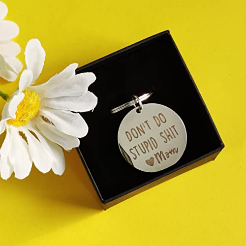 Funny Keychain Gift for Teenager from Mom, Don't Do Stupid Shit Keychain,… - Image 7