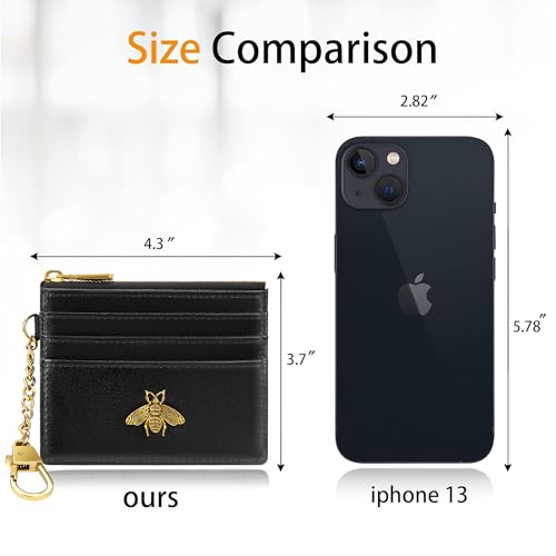 SEAVILIA Card Holder Keychain Wallet for Women with ID Window RFID Coin… - Image 5