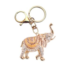 Elephant Keychain,Animal Rhinestone Key Decoration for Women,Sparkling Keyring Crystal Purse Pendant,Gift to…