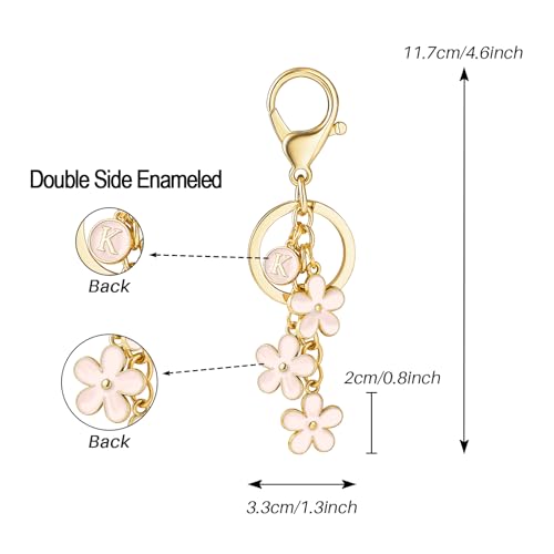 SELOVO Key Chain for Women Cute Keychain Initial K - Image 2