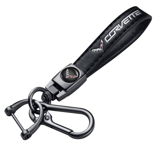 Uijtylj Genuine Leather Car Keychain Fit for Corvette C1 C2 C3 C4…