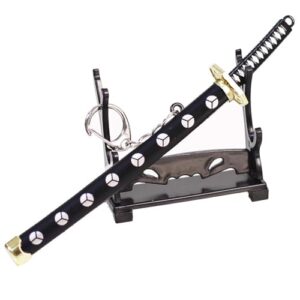 Lanxitown Mini Katana Mini Sword with Plastic Stand Samurai Sword Metal Weapon…
