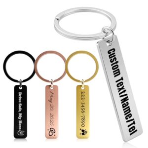 JUBOPE Custom Stainless Steel Keychain