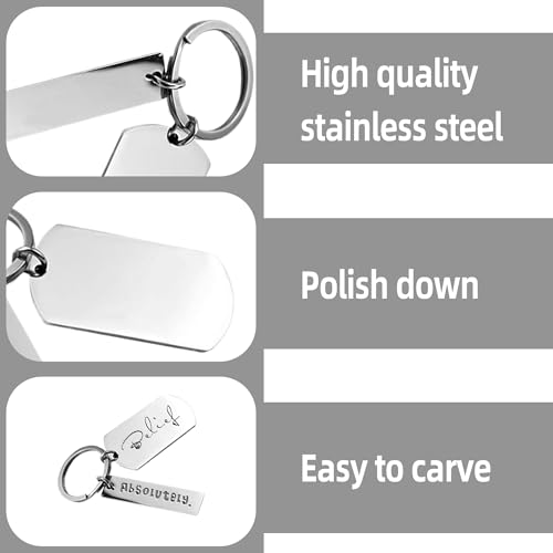 30 Pcs Personalized Engravable Keychains - Image 3