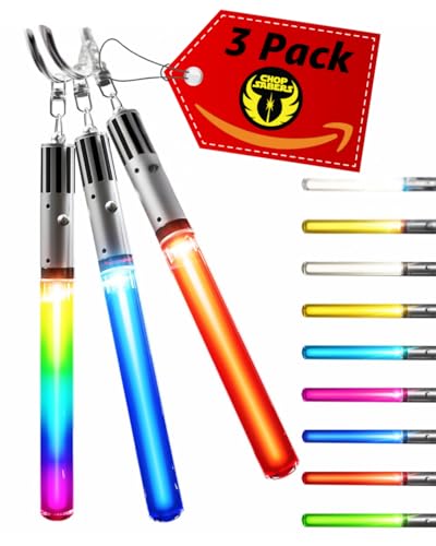 Led Sabers LIGHTSABER KEYCHAIN LED STAR WARS Glowing Light Up Saber 8…