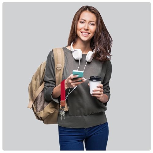 Fishent Stretchy Key Chain, Cute Keychain Wristlet, Upgraded Woven Wrist Lanyard for… - Image 2