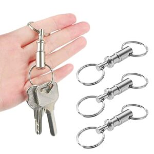 CooBigo 3 Pack Quick Release Detachable Keychain Dual Pull Apart Key Chain…