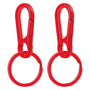 ECOOLOC 2 PCS Metal Keychains for Women Men, Key Chain Ring Clip…