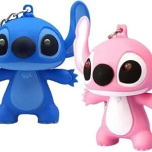 4PCS Cartoon Key Chains for Kids Girls Boys Cartoon Couple Keychain for…