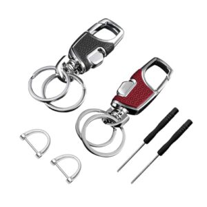 Sylvil Heavy Duty Key Chain, Car Key Chain with D Ring and…