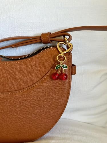 Agromusk Cute Cherry Keychain,Kawaii Cherry Bag Purse Charms for Women Car Keys… - Image 4