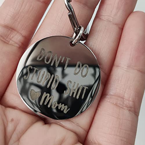 Funny Keychain Gift for Teenager from Mom, Don't Do Stupid Shit Keychain,… - Image 3