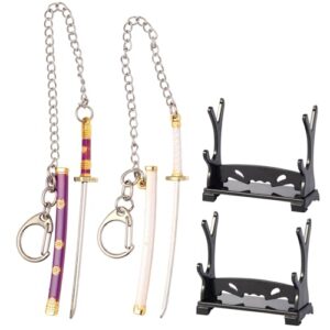 ixampoun Ancient Sword Weapon Keychain, Metal Mini Katana Design, Mini Toy Katana…