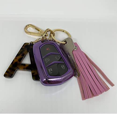 Junyuerly Letter A Key Chains Accessories for Women and Girls, Gold Initial… - Image 5