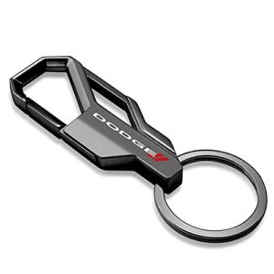 iPick Image for Dodge Logo Gunmetal Black Carabiner