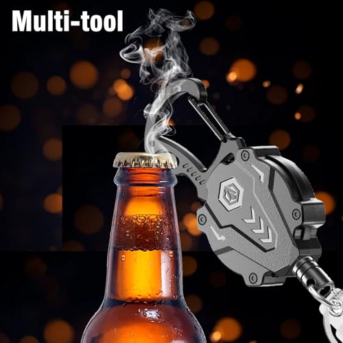 Autonomier 2Pack Heavy Duty Retractable Keychain, Tactical ID Badge Holder Reel Carabiner… - Image 7