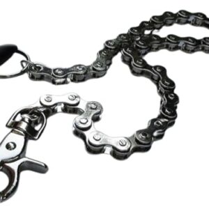 TrendyFashionJewelry Men Wallet Chain Biker 22" Long Keychain Bike Motorcycle Links Silver