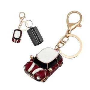 Sylvil Car Model Rhinestone Keychain, Creative Car Shape Keyring, 3D Metal Key…