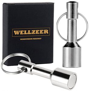WELLZEER Keychain Magnet for Testing Brass,Keychain Pocket Magnets for Purse with Strong…