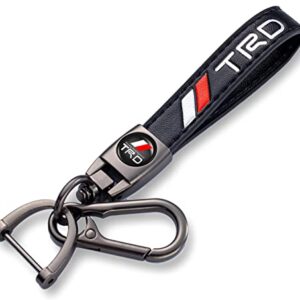 TACOMA Genuine Leather Car Keychain Fit for Toyota TRD Sequoia Tundra 4Runner…