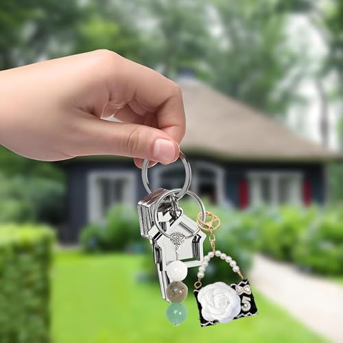 ZAWALUD Bag Charm Keychain, Bow - Image 6