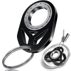 Yumoquee Spinner, Spinning Keychain, Metal Fidget Spinner for Adults