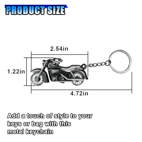 BDZMC Metal Motorcycle Key Chain, 3D Motorcycle Key Ring Present, Cool Car… - Image 2