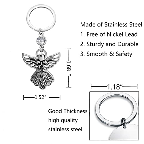 FUSTMW Guardian Angel Charm Key Chain Gifts - Image 2