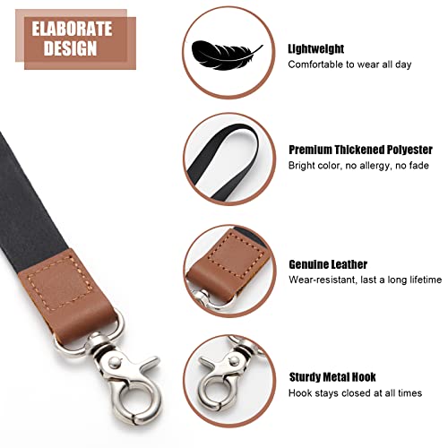 XCHIN Lanyard, Lanyards for Keys, Black Keychain Long Lanyard for Women Men,… - Image 5