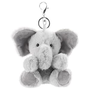 Apricot Lamb Cute Toys Plush Gray Elephant Stuffed Animal Soft Keychain for…
