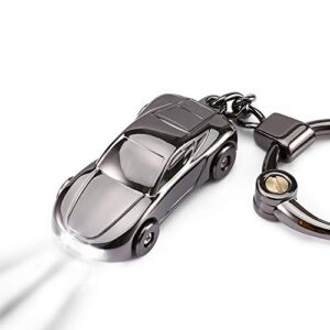 SOMGEM Creative Key Chain Car Keychain Flashlight with 2 Modes LED Lights…