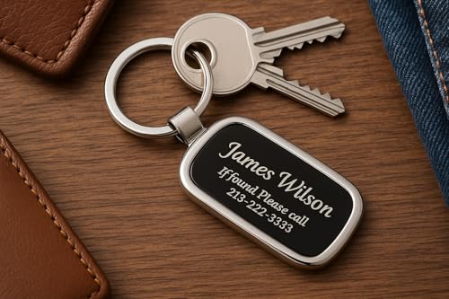 GIFTS INFINITY Personalized Engraved Metal Keychain - Image 3