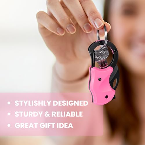 FUNBRO Pink Keychain Knife Gifts for Mom Mothers day, Cute Box Cutter… - Image 4