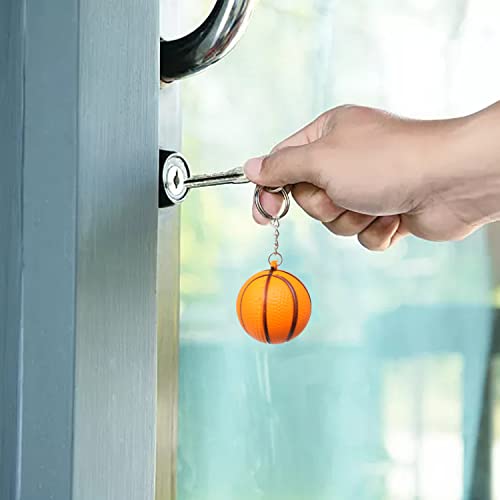 Honbay 6PCS Foam Sports Ball Keychains Lightweight Soccer Football Baseball Basketball Tennis… - Image 5