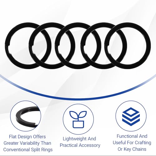 TURAOHU Black Key Rings, 20 1 - Image 3