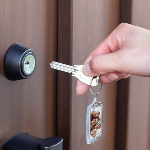 Juxiamal 6pcs Clear Double Sided Blank Picture Keychains for Insert 4.1 x… - Image 4