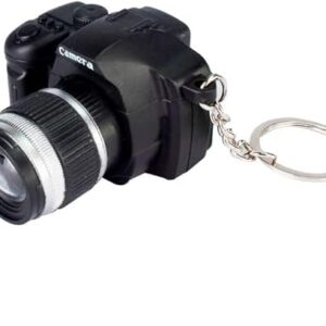 JJLFresheners Camera Keychain with Sound, Key Ring Decor Bag Wallet Pendant, Mini…