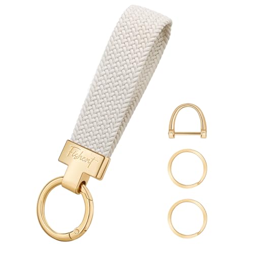 Fishent Stretchy Car Keychain, Nylon Braided Cool Key Chain for Women Men,… - Image 9