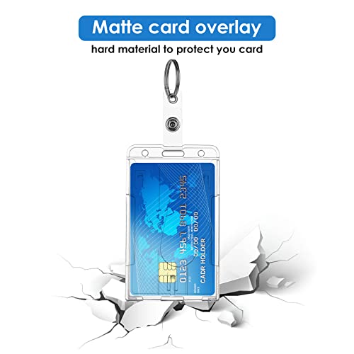 TIESOME ID Card Badge Holder with Keyring, 2 Pack Heavy Duty Badge… - Image 6