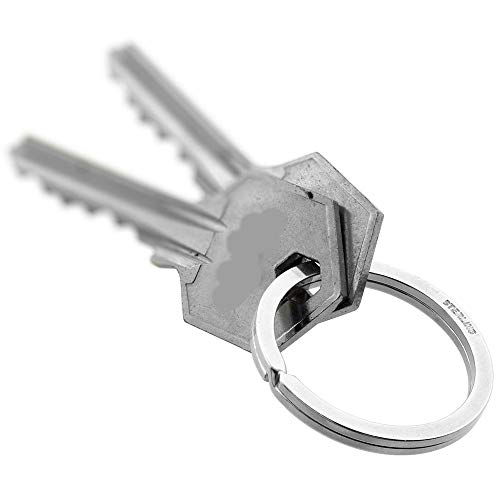 Sterling Silver Split Ring Key Ring 33mm (1 1/4 inch) - Image 2