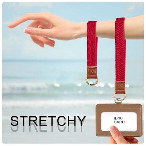 Fishent Stretchy Key Chain, Cute Keychain Wristlet, Upgraded Woven Wrist Lanyard for… - Image 3